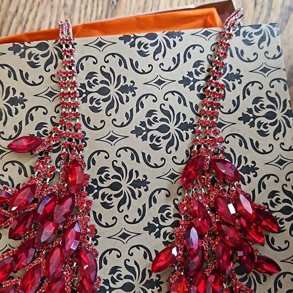 Nib red fire necklace - Picture 3 of 5